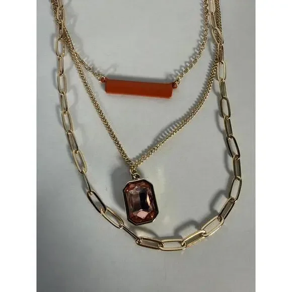 NWT Laundry by Shelli Segal Gold-Tone Multi-Layer Necklace - Picture 4 of 5